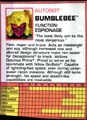 Bumblebee hires scan of Techspecs