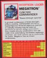 Megatron hires scan of Techspecs